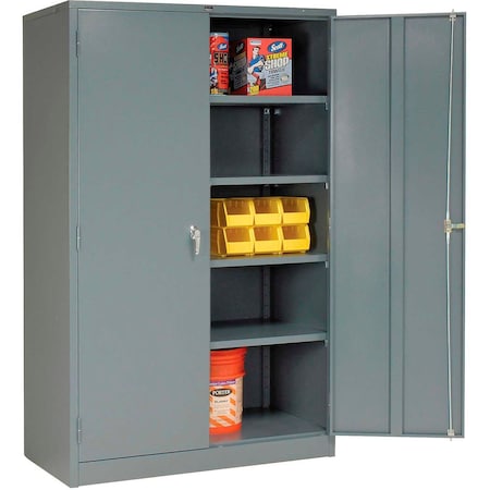 Global Industrial Storage Cabinet, 78 in H, 48 in W, Gray 603357GY